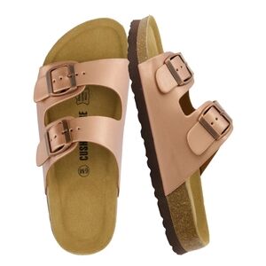Cushionaire Lane Footbed Sandals - Rose Gold - 9W